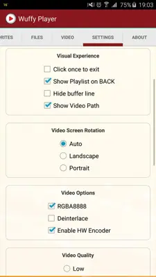 Wuffy Player android App screenshot 3